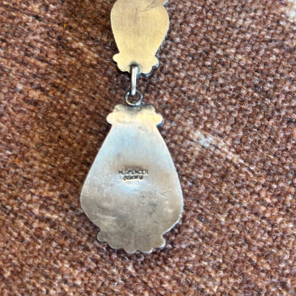 Black Jack lariet with earrings - Picture 3 of 3